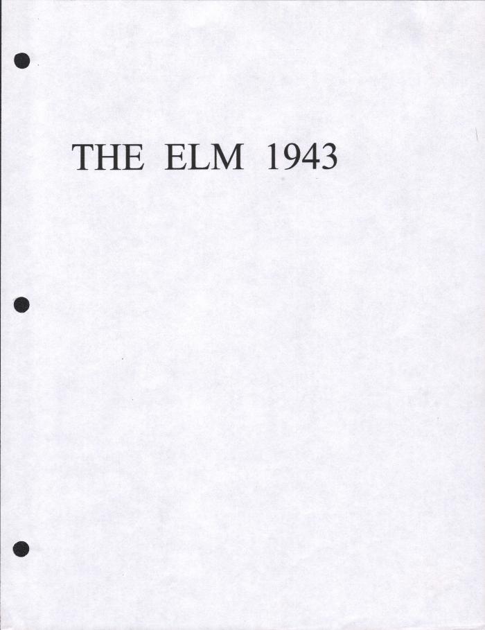 The Elm 1943, Garnett High School yearbook
