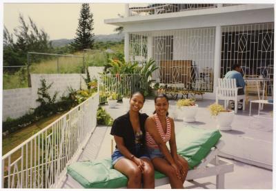 Women on vacation in the Caribbean