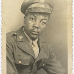 Clarence Hamilton in his Army uniform