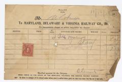 Abraham Robinson shipping bill, 1915 November 10
