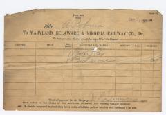 Abraham Robinson shipping bill, 1917 September 1