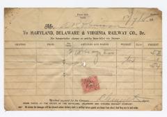 Abraham Robinson shipping bill, 1915 December 4