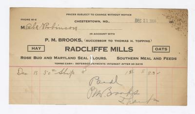 Radcliffe Mills bill, 1914 December 21