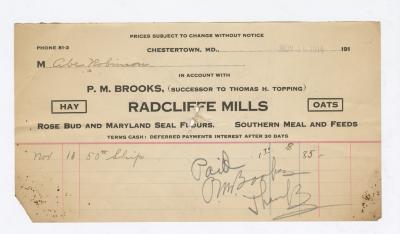 Radcliffe Mills bill, 1914 November 16