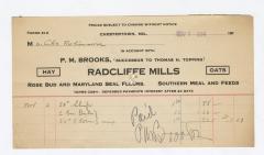 Radcliffe Mills bill, 1914 November 9