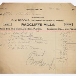 Radcliffe Mills Bill, 1914 September 7