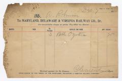 Abraham Robinson shipping bill, 1912 December 7