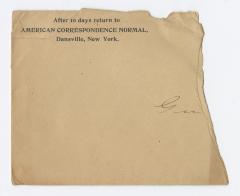 Envelope fragment, circa 1910