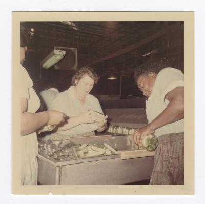 Packing spears at VITA Foods