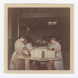Women employees sorting through pickles at VITA Foods