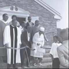 Ribbon cutting at Mount Olive African Methodist Episcopal Church