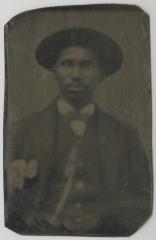 African American man wearing a hat