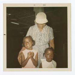 Annie Hines and grandchildren
