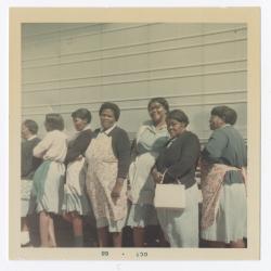 Women workers outside