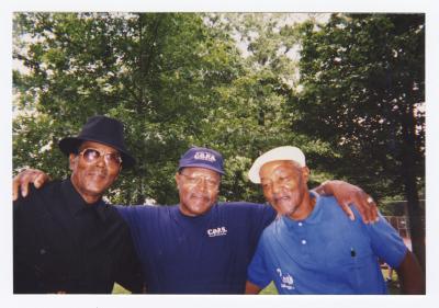 Brothers William, Charles, and Raymond Ringgold at a family reunion