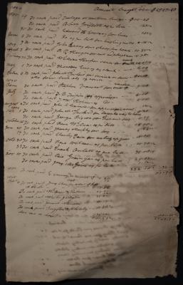 Money paid on the estate of James Hackett