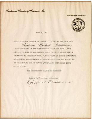 1966 "Citizenship Award"