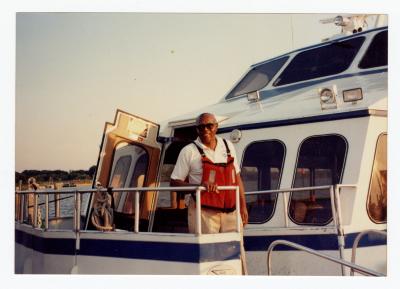 Sam Ringgold Sr. as a crew member on the Tolchester Ferry
