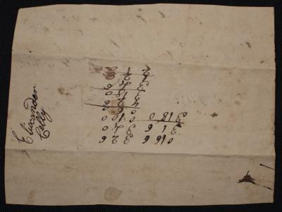 Receipt of payment from Abraham Woodland to Margaret