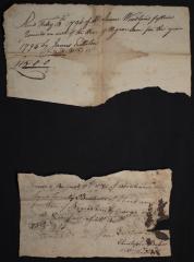 Receipts of James and Abraham Woodland