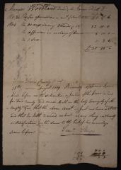 Receipts of James Hall