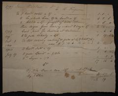 Account of transaction of James Woodland to H. Ferguson