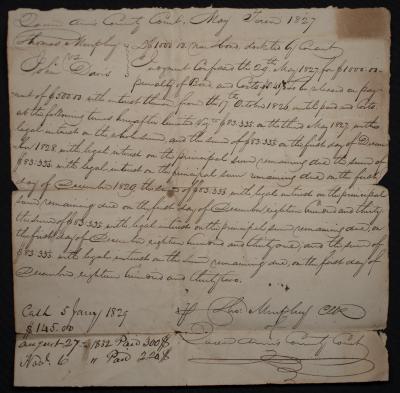 Business agreement between Thomas Murphy and John Davis