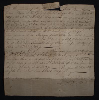 "Memorandum of Mr. Robert's Surveying"