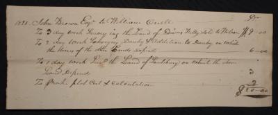 Proof of payment from John Brown Esq. to William O'Neil