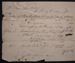 Account of Mr. James Hackett to Henry Forrson