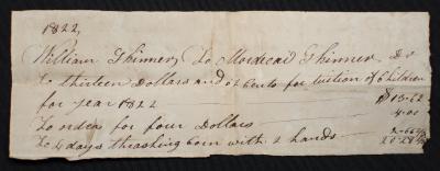 Payments from William Skinner to Mordecai Skinner 