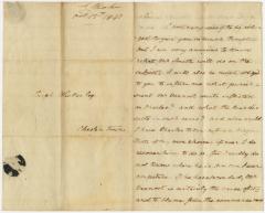 Letter from Alphonsa Blake to their lawyer Joseph Wickes