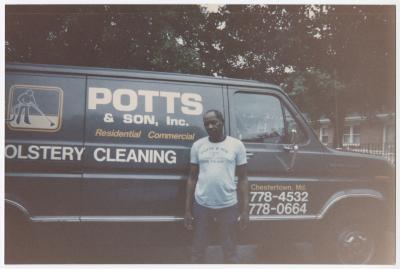 Potts & Son Upholstery Cleaning company van