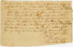 Letter from Robert Gamble to Joseph Wickes