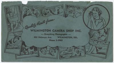 Wilmington Camera Shop envelope