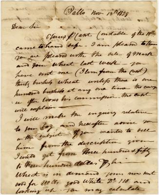 William R. Stuart legal letter to Joseph Wickes