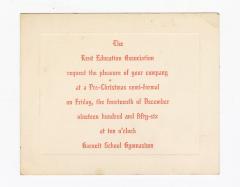 Kent Education Association Christmas Semi-Formal invitation