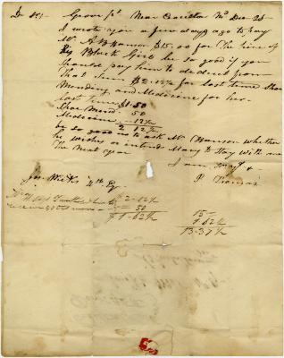 P. Thomas letter to Joseph Wickes