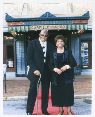 Chris and Mary Walker at "Choppin' at the Shop" performance