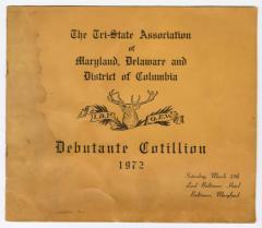 Tri-State Association of Maryland Delaware and District of Columbia Debutante Cotillion 1972
